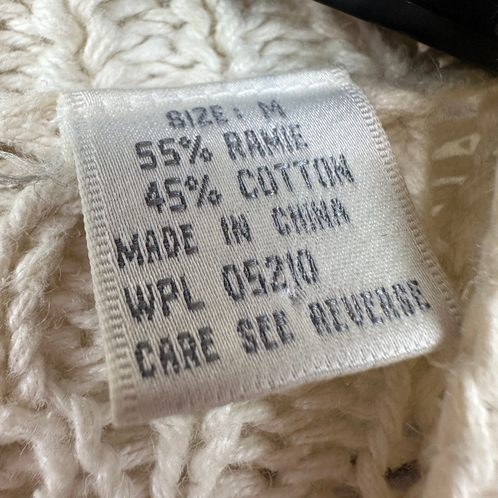 Vtg Distinction Hand Knitted Cardigan Sweater Cable Knit Med Cottagecore Granny - Picture 6 of 9